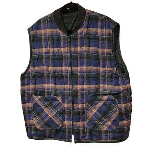 Merit Awards Reversible Flannel Quilted Vest